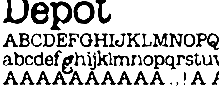 Depot font