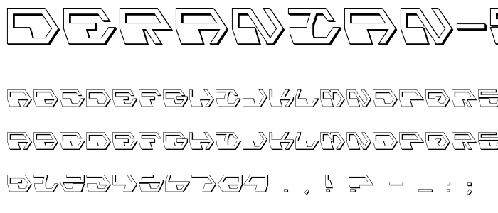 Deranian Shadow font