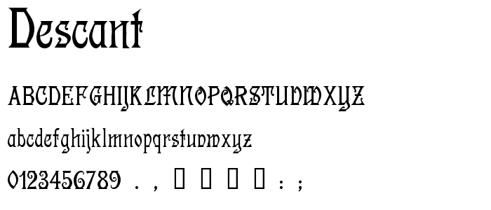 Descant font