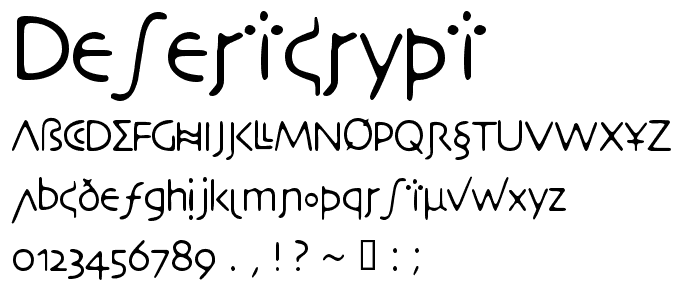 DesertCrypt font
