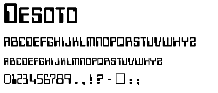 Desoto font