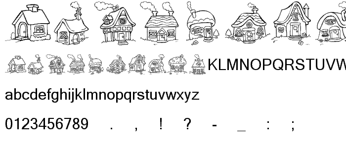 Destiny s Little Houses font