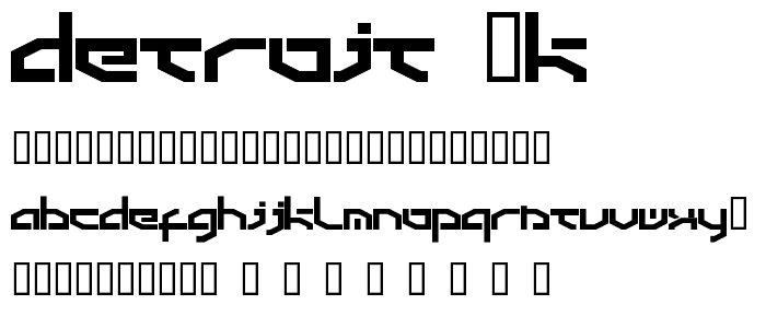 Detroit 3k font