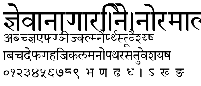 Devanagari New Normal font
