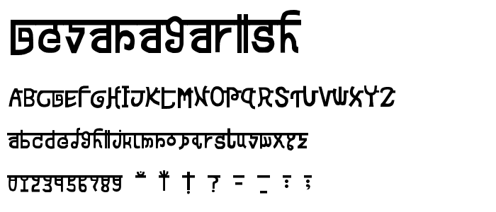 Devanagarish font