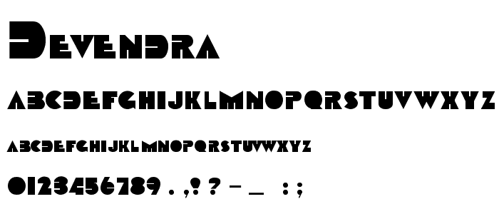 Devendra font