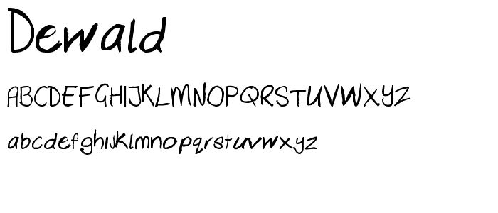 Dewald font