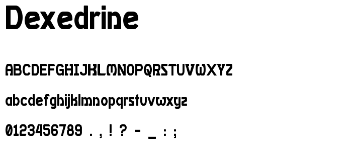 Dexedrine font