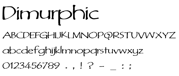 DiMurphic font
