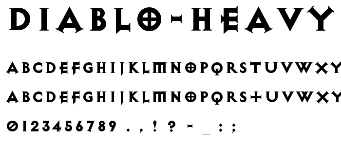 Diablo Heavy font