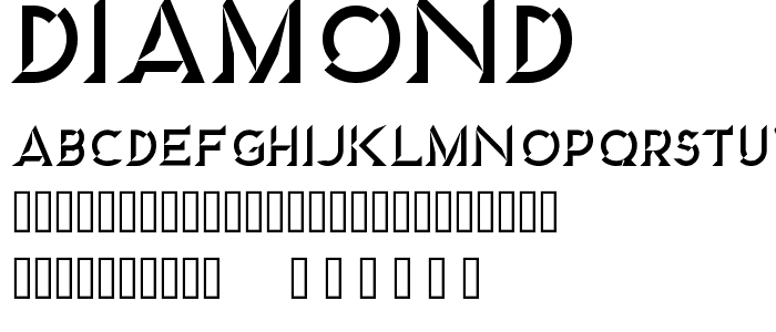Diamond font