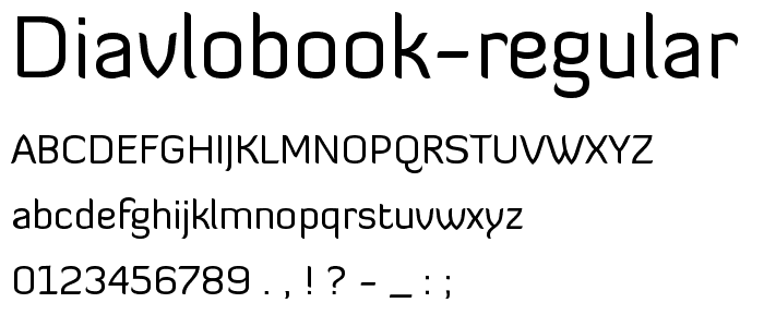 DiavloBook-Regular font