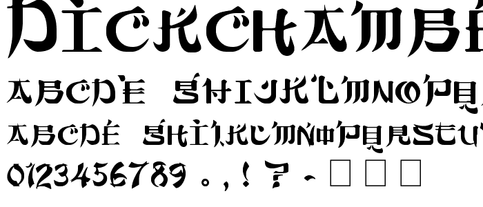 DickChamberlainsDeathF font