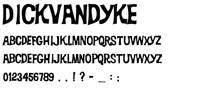 DickVanDyke font