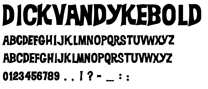 DickVanDykeBold font