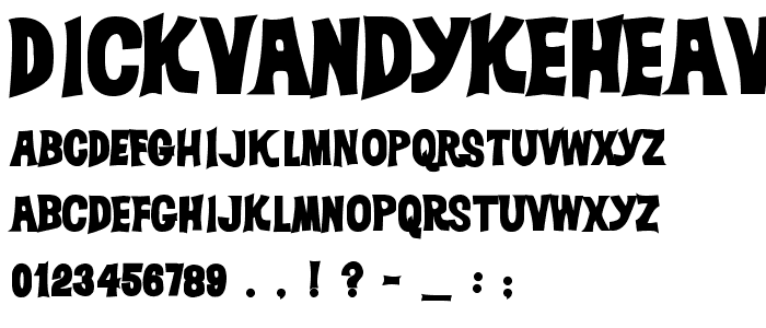 DickVanDykeHeavy font