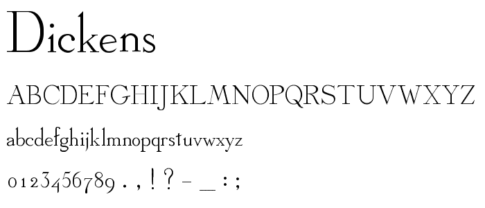 Dickens font
