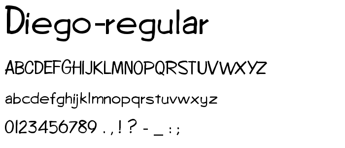 Diego Regular font