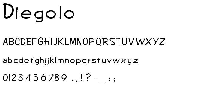 Diegolo font