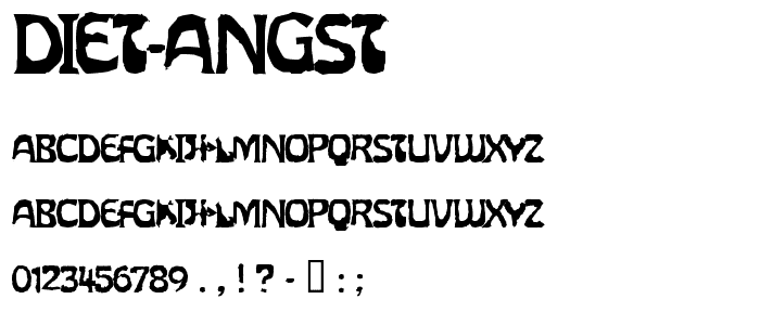 Diet Angst font