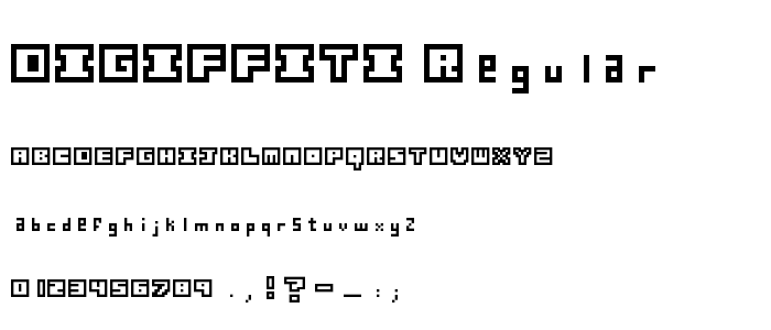 Digiffiti Regular font