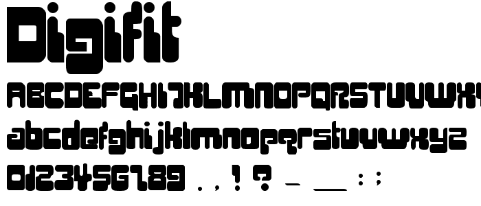 Digifit font