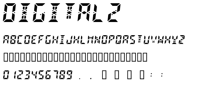 Digital2 font