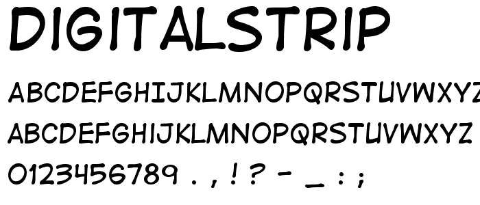 DigitalStrip font