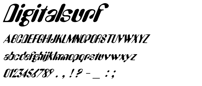 DigitalSurf font