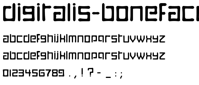 Digitalis Boneface font