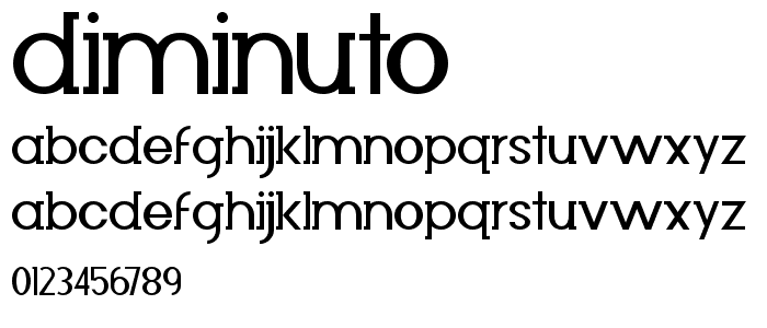 Diminuto font