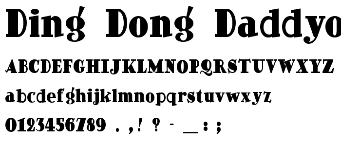 Ding Dong Daddyo NF font