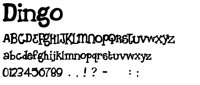 Dingo font