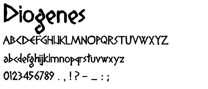 Diogenes font