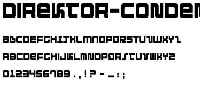 Direktor Condensed font