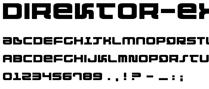 Direktor Expanded font