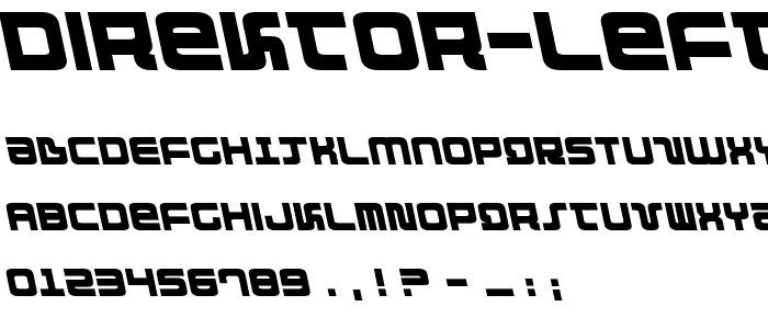 Direktor Leftalic font