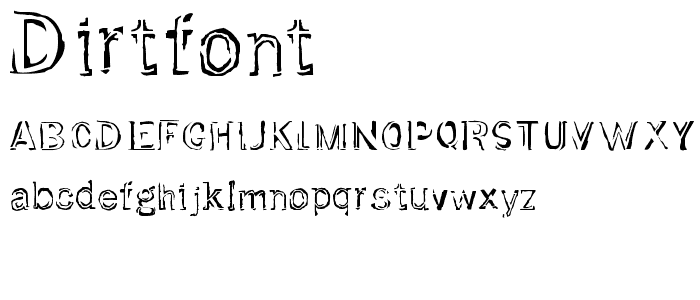 Dirtfont police