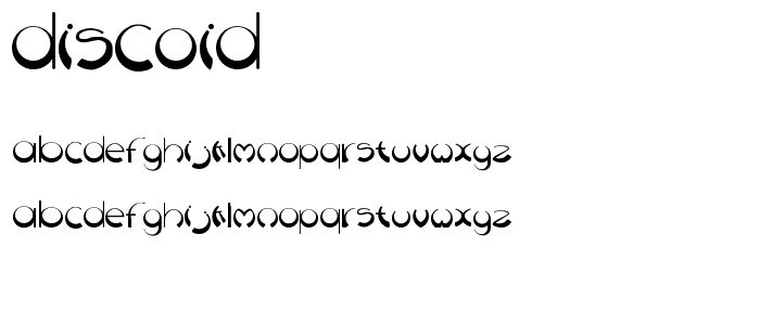 Discoid font