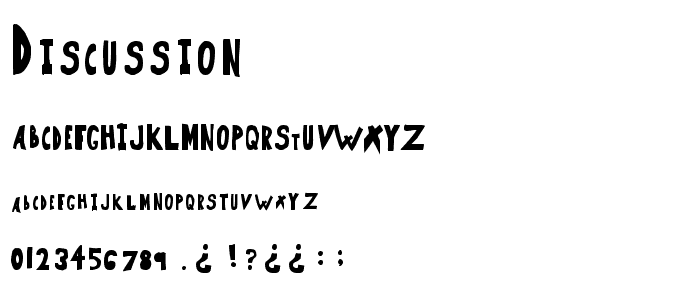 Discussion font