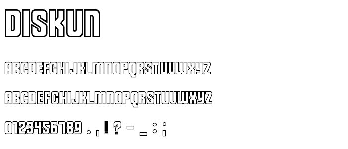 Diskun font