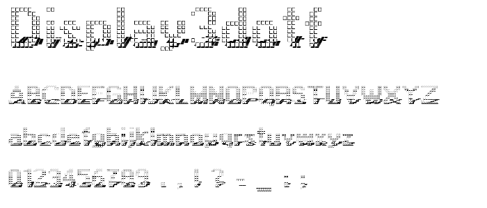Display3DOTF font