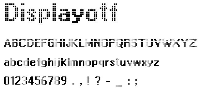 DisplayOTF font