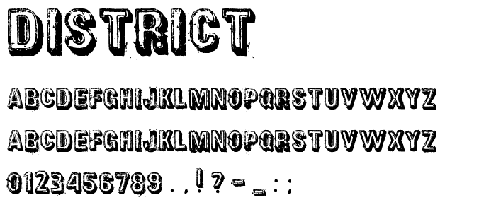 District font