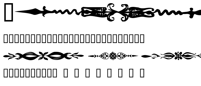 DividersTwo font