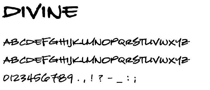 Divine font