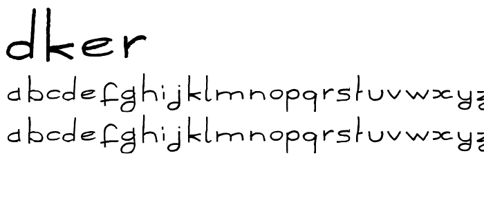 Dker font