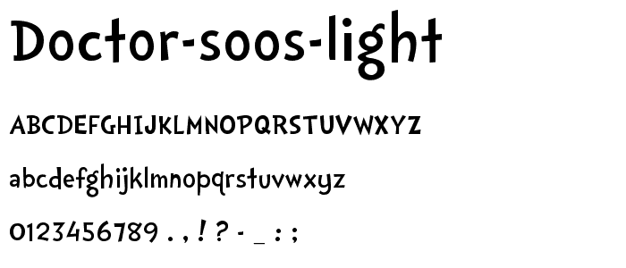 Doctor Soos Light font