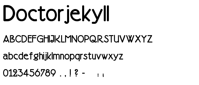 DoctorJekyll font