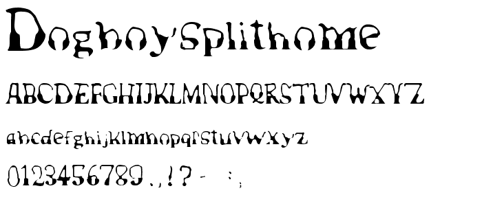 DogboySplitHome font